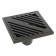 Zein gap, 100x100 mm, vertical, d = 32 mm, stainless steel, gray