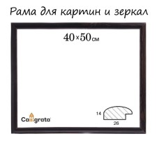 Frame for paintings (mirrors) 40 x 50 x 2.6 cm, wood, berta, dark brown