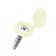 Decorative cap for screws, beige, set 100 pcs