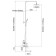 The shower system Fashun A52419, pour 102 mm, tropical shower, shower, satin