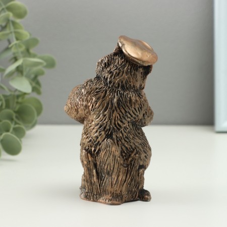 Figure "Bear with a balalaika" 12cm, bronze-3