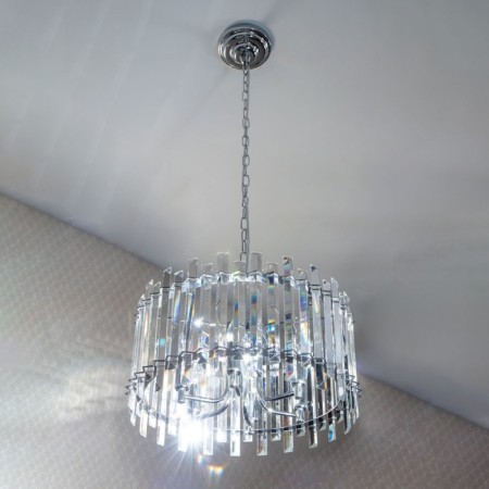 Suspendor Lamp Citilux "Ingvar" CL334161, 46x46x48 cm, 6x60W, E14, color gray-14