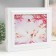 Key closed "Swans" 26.5x31.5 cm white