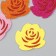 Decor for creativity EVA "roses" 7x6x0.2 cm sparkle set 6 pcs 13x15 cm