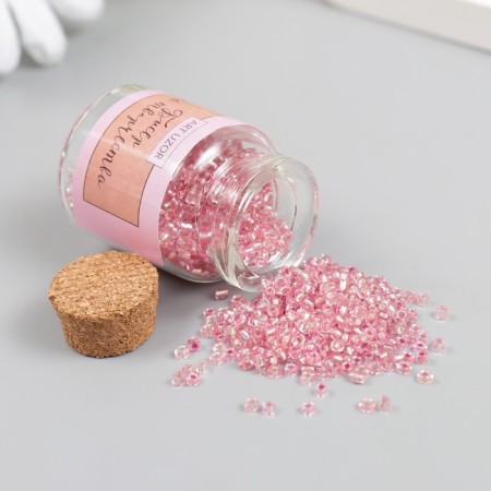 12/0 round beads in the bottle "Pink" transparent-color 20 g-2