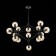 Ceiling EVOLUCE lamp. Sle154903-15. Lacotta. 15x40 watts, E27, 120x120x130 cm, black color