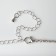 Choker "ice" elegant, white color in silver, 30 cm