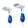 KitFort KT-9191-3, manual, 1300 W, 140 ml, 22 g/min, white-blue