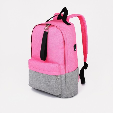 Youth backpack from lightning textiles, Fulldorn, 3 pockets, pink color-2