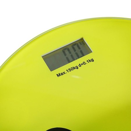 Floor scales IRIT IR-7251, electronic, up to 150 kg, glass, 1xCR2032, drawing "Smiley"-1