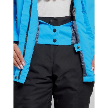 Ski costume female winter, size 42, blue color-10