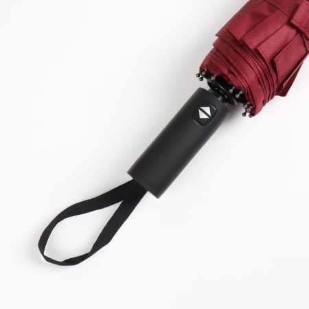 Automatic umbrella "Lanford", 3 additions, 12 spokes, r = 51 cm, burgundy color-6
