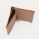 Male purse without fastening, department for passport, beige color