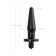 Anal plug Toyfa Popo Pleasure Lacerta with vibration, TPR, Black, 12.1 cm