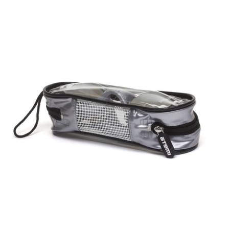 ATEMI N9202M swimming glasses, silicone, silver color-4