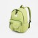 School backpack from textiles with lightning, external pocket, green color