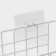 Basket on Velcro shade, 28.5 × 12 × 11.5 cm, white color