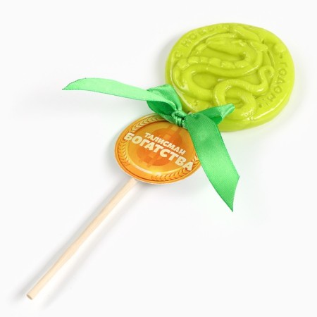 New Year! Lollice on a wand "Talisman of wealth", taste apple, 30 g-1