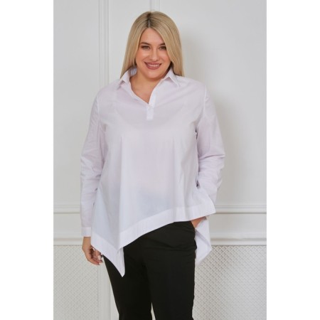 Female shirt, size 58, black and white color-4