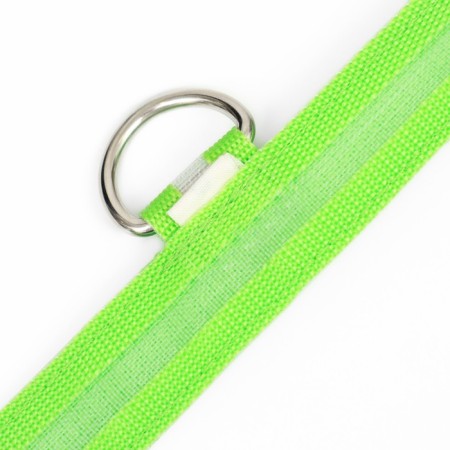 Collar with backlight, charging from USB, size XL, Osh 42-56 cm, 3 modes, green-8