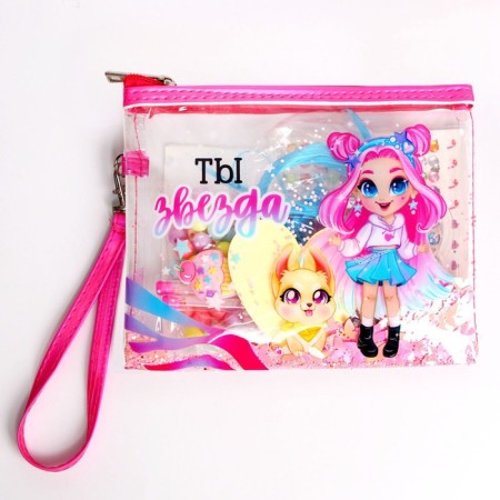 Set with strands, tattoos, rhinestones, purse-4