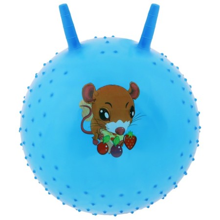 The bunch of a jump with horns "Happy Smiles", Massage, D = 45 cm, 350 g, mix-9