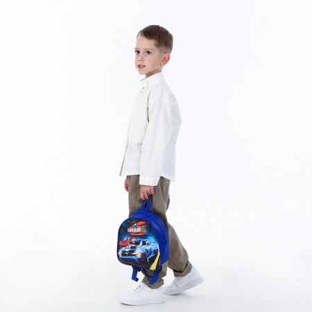 Children's backpack on a zipper, "chosen", blue color-5