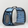 Carriage for animals is transparent, 42*32*28 cm, blue