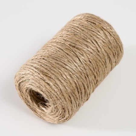 Jet yarn 100% jut 100m/100g., 2-thread-2