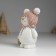 Souvenir Polystone "Snowman in a hat with pompom, with a basket" 8.5x5x13 cm