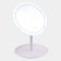 Mirror KZ-09, backlight, desktop, battery, 2500 mAh, 3 modes, rotation 90 °, white