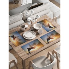 A set of napkins for setting the table 