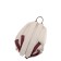 Backpack, lightning department, light beige/burgundy 37x25x10cm