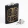 Big Boss alcohol flask, stainless steel, gift, 240 ml, with a funnel