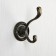 Furniture tundra hook TKD013, two -rod, bronze