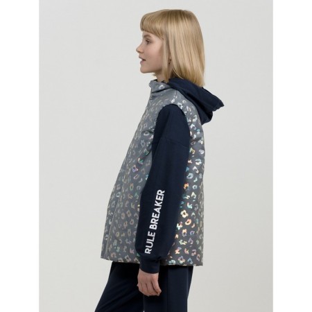 Vest for girls, height 122 cm, silver color-3