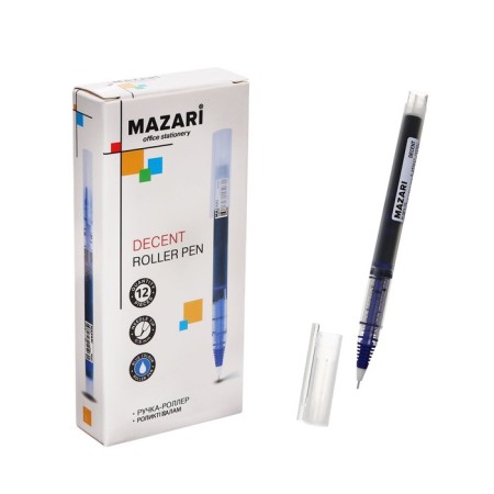 Mazari decent-roller handle, blue, 0.5 mm, cardboard packaging