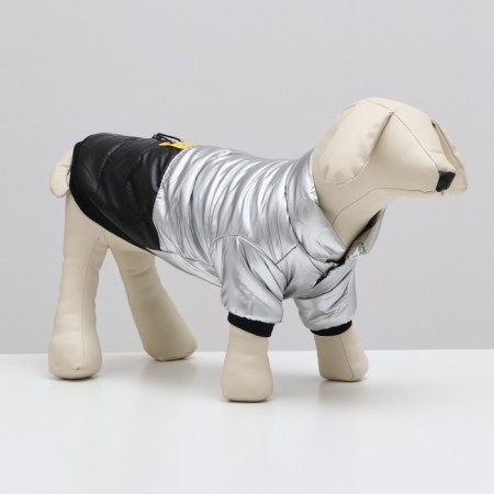 Cosmonaut dog jacket, size 10, black-gold (DS 25, Osh 30, OG 38 cm) 9078285