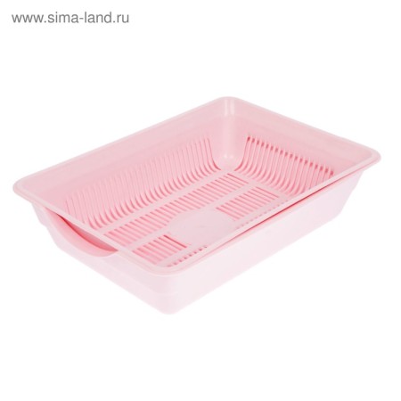 Deep toilet with a mesh of 36 x 25 x 9 cm, pink-1