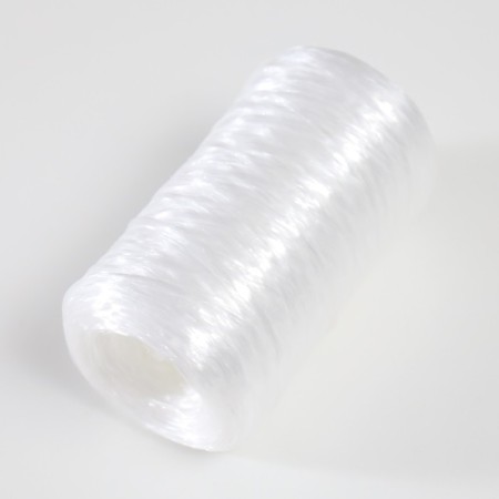 Gingerbread for manual knitting 100% polypropylene 200m/50g. (17-industrial white)-1