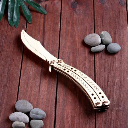 Wooden souvenir "Butterfly knife"