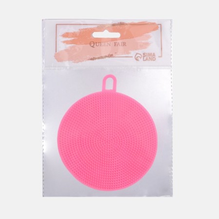 Washing brush with a suspension, silicone, d = 9.5 cm, color mix-4