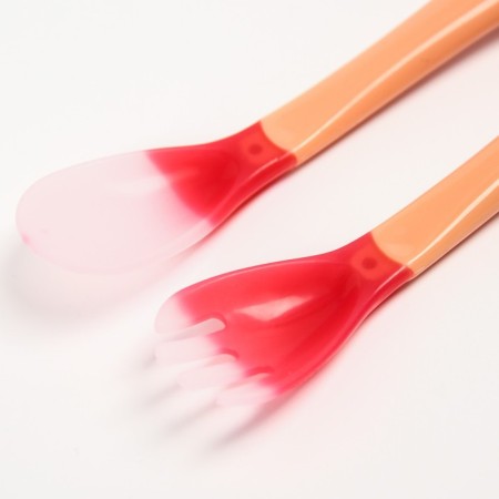 A set of feeding devices: a thermal and a thermal rod, 2 pcs., Red-beige color-5