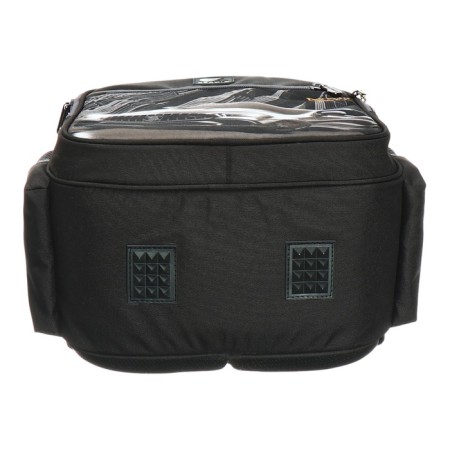 School backpack, 40 x 33 x 19 cm, ergonomic back, stavia "monochrome", black/orange-6