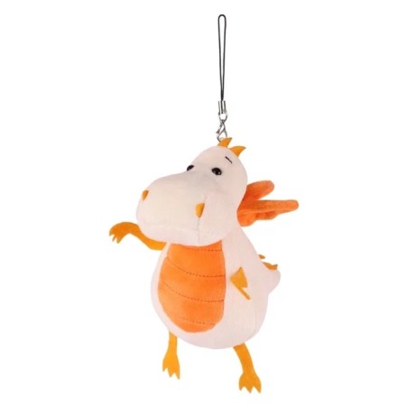Soft toy "Dragon", milk-orange tummy, 13 cm-2
