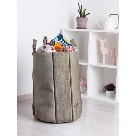Basket for toys "Combination of boards, size 35x50 cm