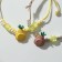 Bracelets "Demetrons" woven, pear without a bone, color, 8 cm