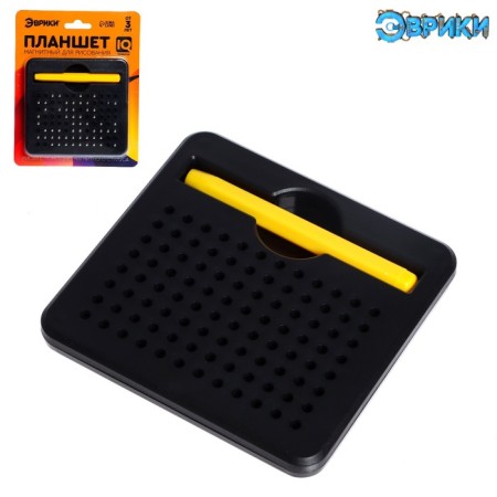 Magnetic tablet for drawing, 96 holes, black