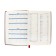 Dated diary of 2025, A5, 168 sheets in the ruler, leatherette "Nebraska", gold cut, burgundy
