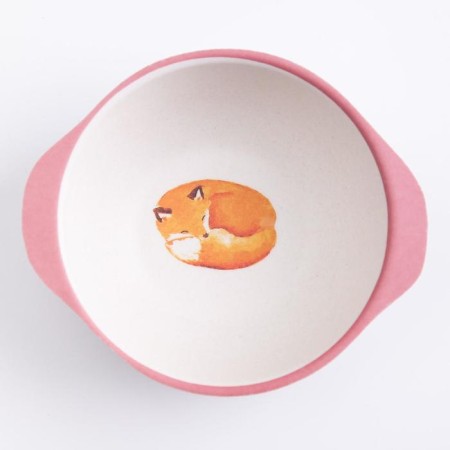 Bamboo children's bowl, mix color, 230 ml, 13.5x11.5x4.5-4